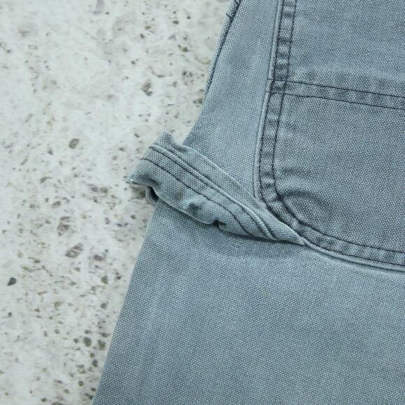 RARE 1993 Vintage Carhartt WU1943 Hunter Green Faded Carpenter Shorts Size 34 - Picture 4 of 13